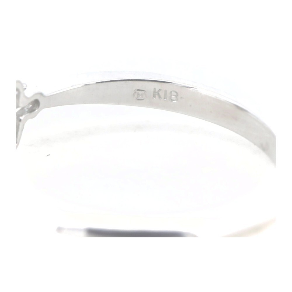 Mikimoto Mikimoto Diamond Ring K18 White Gold 11 Metal Ring in Great Condition - Picture 2 of 7